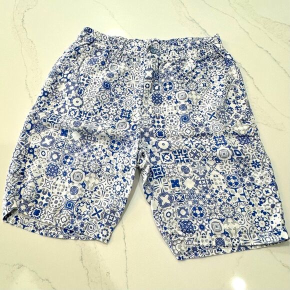 Vanity Other - Vanity (Italy) 100% linen shorts. Blue/white. Medium (no tags)